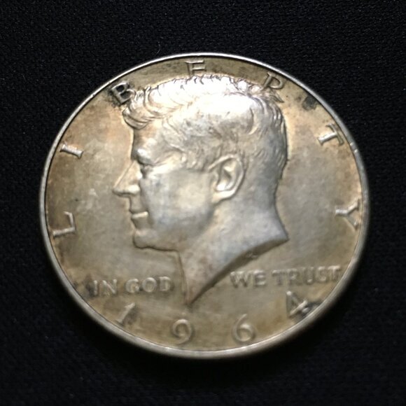USA Half Dollar Coin 1964-D Kennedy and Eagle Crest - Picture 8 of 9